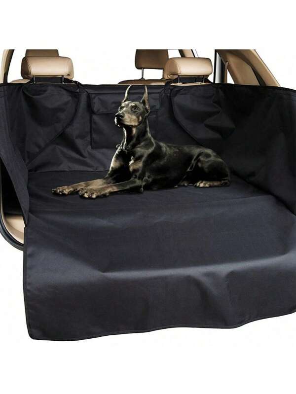 1pc Single Layer Pet Car Mat, Waterproof 600D Oxford Cloth, Waterproof/Wear-Resistant/All Season, Multiple Sizes Available, Suitable For Car Pet Cargo Trunk