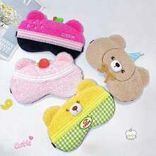 1 件卡通可爱睡眠眼罩，柔软舒适面罩，适合派对、聚会、游戏使用 - 彩色 - 查看 1