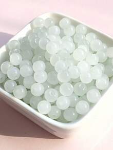 100 Stücke 8mm einfarbige Glasperlen rund für Armband, Halskette, DIY Schmuckherstellung