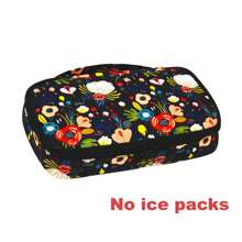 Sac isotherme portable grand pour l'insuline - Conception légère et durable pour le camping et les voyages extérieurs, compartiment isolé pour préserver les médicaments, sac isotherme pour médicaments | Sac motif floral | Refroidisseur en polyester