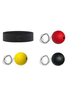 1 件/2 件/4 件拳击球头带，缓解压力的魔法速度球 - 成人训练健身娱乐家用拳击速度球躲避分散拳击训练器材，家用拳击反应球头带