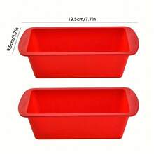 Silicone Rectangular Baking Pan, Non-Stick & Easy Release, Rectangular Silicone Cake Baking Tray For Baking Bread, Soft Silicone Baking Molds And Bread Molds, Loaf Pan, Brownie Rectangle Baking Pan, Cake Mold