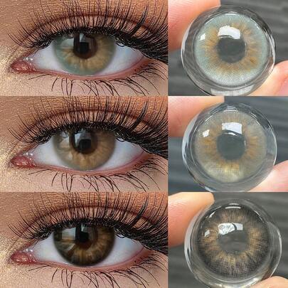 FRESH LADY Freshlady 日常彩色隐形眼镜 Molly 系列彩色隐形眼镜 14.0 毫米 适合婚礼和情人节的美妆 1 年一次性万圣节服装角色扮演