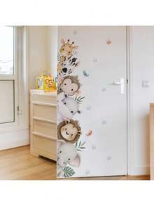 Cartoon Animal And Dinosaur Wall Stickers - Kids Room Decor Removable Wall Decals For Nursery, Kids Bedroom Home Decoraiton - Multicolor - View 4