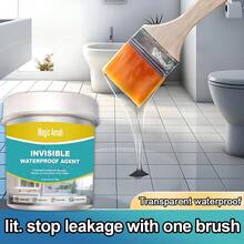 Transparent Waterproof Sealer - 1 Brush Stops Leaks! (Roof, Bath, Balcony) - Multicolor - View 4