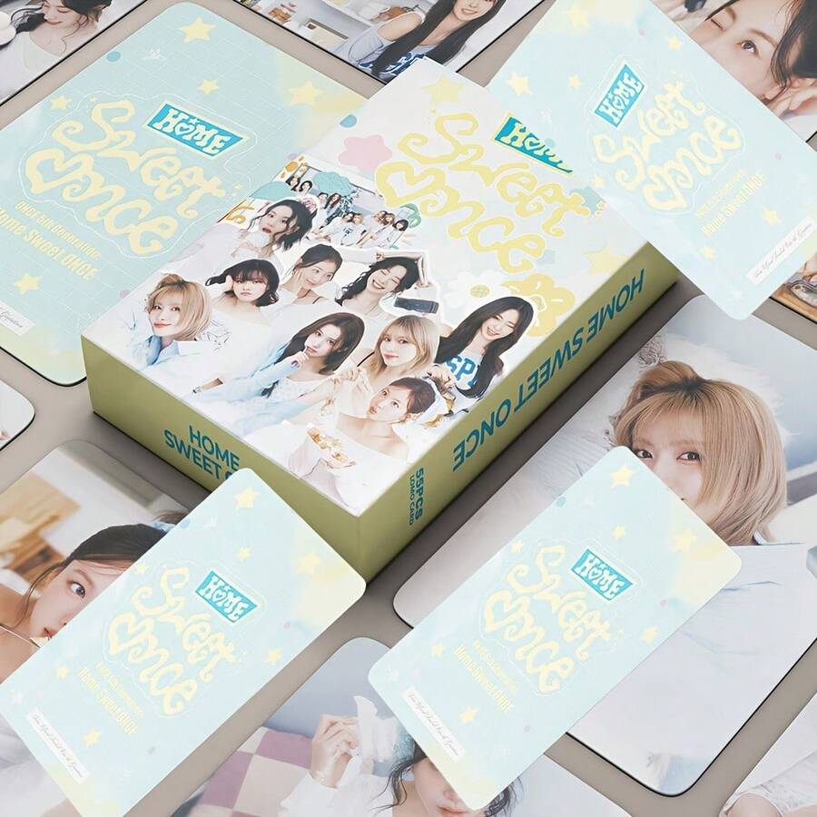 55 张 TWICE FANCLUB HOME SWEET ONCE 迷你照片卡、收藏照片卡、应援卡，非常适合收藏和卡片 - 彩色 - 查看 1