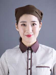GILI YOUNG Triangle Bandanna, Simple, Plain, For Adults, Unisex, Cafes, Commercial Use, Cooking Classrooms, Cooking Practice, Cleaning, Beauty Salons, With Hook And Loop, Easy To Put On,
