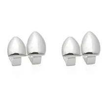 1pc 3 Pieces Set Double-Sided Hiphop Grillz Teeth Cover, Unisex Fashion Street Party Jewelry Accessory - Hip-hop Style - View 9