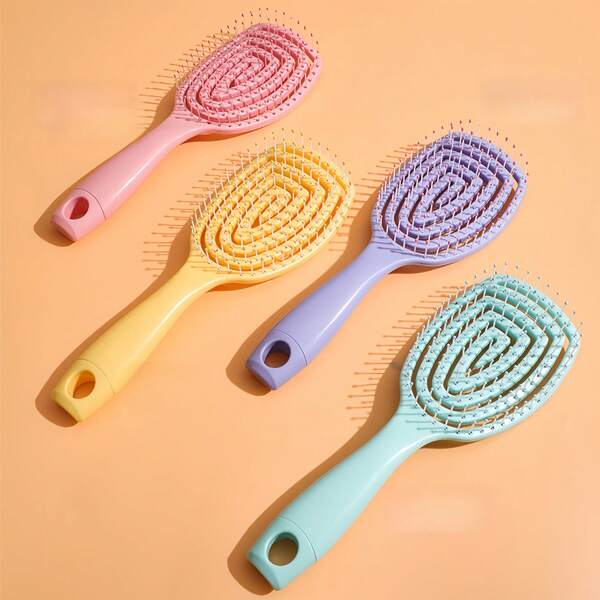 1pc Unisex Paddle Brush - Smooth Styling Comb, Gentle Scalp Care, Durable Mixed Material - Hair Care Tool Suitable For All Hair Types, Goddess High Crown Goddess Specialized Long Hair Curling Massage Blow Drying Volumizing Large Brush