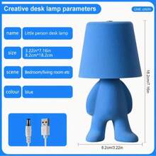 Lampe de bureau mignonne en peluche de dessin animé - Interrupteur tactile à 3 couleurs réglable, batterie rechargeable portable 2000 mAh, design d'animal adorable pour la décoration de la chambre et du salon, cadeau de la Saint-Valentin, lampe de bureau, conception amusante, batterie rechargeable, luminosité douce