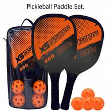 Thickened Pickleball Racket Set, 2 Rackets +4 Balls +1 Bag, Lightweight, Sturdy And Durable, With Comfortable And Anti-Slip Handles, Easy To Handle And Fun, Suitable For Both Indoor And Outdoor Sports, For Both Men And Women, Beginners To Practice And Outdoor Play. Thickened Pickleball Rackets, Essential Equipment For Pickleball Enthusiasts, A Perfect Gift For Relatives And Friends
