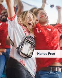 Stadium Approved Clear Sling Bag - Adjustable Crossbody Purse For Concerts & Games (PVC Leather) - 黑色+1.5寸黑棕菱形小花提花織帶(001BAC) - 查看 8