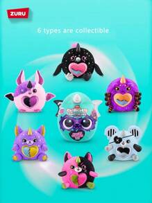 ZURU Huevos sorpresa con criaturas fantásticas con cuernos - Colección de 6 figuras de peluche misteriosas en caja ciega, regalo de cumpleaños perfecto para niñas