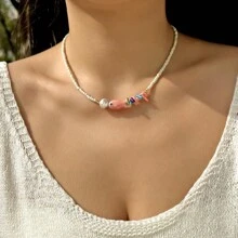 Surprise Pendant Necklace Blind Box, Includes 30 Styles Of Resin Necklace Charms, 1 Random Starfish Necklace Suitable For Men, Women, Kids, Family, Friends, Teacher Gifts, Mystery Gift Box, Holiday Gift, Vacation Edition Random