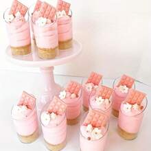 10pcs/20pcs/30pcs/40pcs/50pcs/60pcs Angled Dessert Cups (60ml/3oz), Yogurt Jelly/Appetizer Cups - Reusable Dessert Cups For Party, Mini Desserts, Pudding, Fruit And Ice Cream