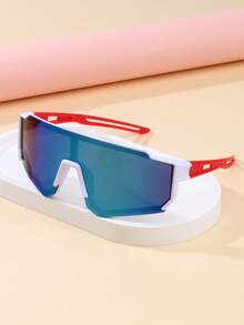 1 件儿童时尚眼镜，男女通用骑行、滑雪、登山经典多功能护目镜，适合旅行户外运动 - 彩色 - 查看 7