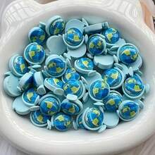 1pc Earthly Craft Sphere Ornament, For DIY Craft, Jewelry Making, Phone Case & Hair Accessory Decor - Excellent For Creative Art Projects, Wonderful Small Decoration, Globe