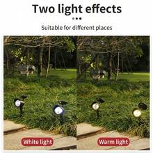 2pcs Solar Spotlight Outdoor, Adjustable On/Off Flagpole Light, Landscape LED Lighting, Ground Light For Garden, Swimming Pool, Pond And Yard - Multicolor - View 3