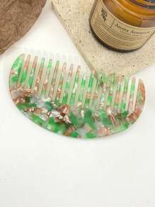 European-Style High-End Acetate Hair Comb - Ins-Style Comb Hair Accessory With Minimalist Elegance, Perfect For Student Dormitory Use. This Sweet And Stylish Portable Comb Keeps Your Hairstyle In Place, Ideal For Touch-Ups, Bangs Styling, And On-The-Go Image Maintenance., Hair Styling Kit, Hair Tool Kit, School Stuff