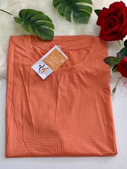 CAMISETA MALHA GELADA GOLA REDONDA POLIAMIDA FITNESS ESPORTIVA