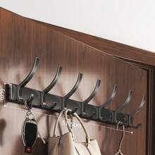 Wall-Mounted Clothes Hanger, Door And Back Clothes Hook, No Need To Drill Holes, Entrance And Foyer Clothes Hook, Strong Load-Bearing Clothes And Hat Hook 1 Piece