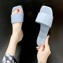 Women's Flat Sandals - 藍色 - 查看 4