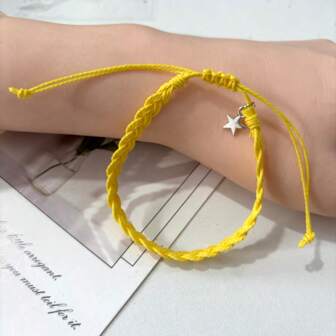New Bohemian Beach Holiday Handmade Braided Rope Bracelet, Waterproof Campus Student Unisex Couple Wrist Band