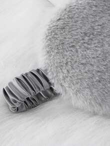 1pc Plush Satin-Like Blackout Breathable Elastic Band Design Sleep Mask, Multi-Scene Applicable, Multiple Color Options - Multicolor - View 10