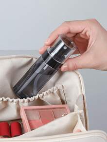 1 件/2 件旅行装可重复填充挤压乳液瓶 - 防漏 TSA 认证飞机真空泵乳液容器，适用于护肤品、洗漱用品和化妆品等。高级旅行配件套装（露营、健身房、度假）家居浴室装饰秋季装饰返校