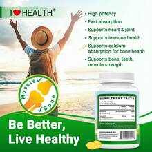 Vitamin D3 K2 Capsules, 10000 D3 200 Mcg K2 Per Serving - Supports Bone Strength & Immunity, 90 Softgels - không có hương vị - Xem 4