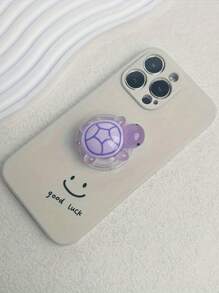 1/3 pezzi Supporto per telefono con design carino di tartaruga, che brilla al buio, pieghevole ed espandibile, forma a cartone animato 3D, comodo e pratico supporto da tavolo, 2 in 1 adesivo e supporto, in materiale ABS+silicone, compatibile con la maggior parte dei telefoni , Android, regalo per compleanni, famiglia, amici, impugnatura push-pull per telefono, supporto per telefono, accessori per telefono