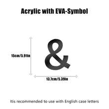 黑色字母墙贴 A-Z - 单个字母高度 4 英寸/6 英寸/8 英寸，亚克力镜面，带 0.4 英寸厚泡沫背衬。双层设计呈现 3D 立体效果；单层设计更显简约。自带背胶，可粘贴于墙面或玻璃上。撕下保护膜即可呈现镜面效果。 - 黑色 - 查看 61