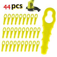 30-99 peças Lâminas de Cortador de Plástico para Aparador de Grama Elétrico Sem Fio Ferramenta Trançadeira, Lâminas de Aparador de Grama de Reposição, Ferramenta de Jardim