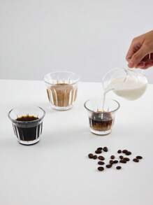 Barista Latte Cup 90ml-200ml Glass Coffee Tea Cup, Classic & Elegant For Dining Table
