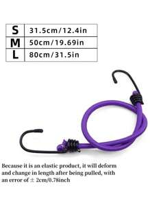 5pcs Elastic Rope With Hook, Rubber Rope, Heavy Duty Super Strong Outdoor Elastic Rope, Multi-Purpose Elastic Rope Strap Suitable For Luggage, Camping, Bicycle Racks, Outdoor Tents, Weatherproof, Cars, Durable, Strong Rebound And No Deformation