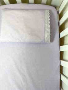 Laura Baby 2-Piece Sheet Set For American Standard Crib Or Mini Crib 100% Cotton - 紫丁香 - 查看 2