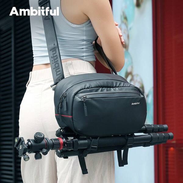 AMBITFUL Ambitful GM6 Portable Travel Multi-Functional Storage Camera Lens Photography Shoulder Bag With Bottom Tripod Hanging System