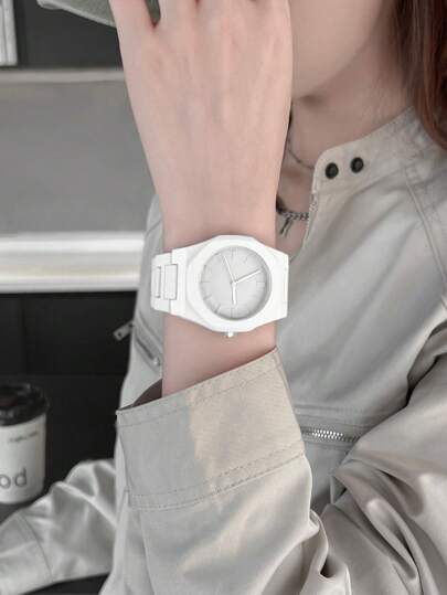 TOMI Set High End Minimalist Business Watch, Matte Oil Plastic Strap Gestreepte Dial Quartz Horloge Life, Holiday s, Father's Day view 7