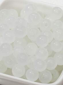 100szt 8mm Przezroczyste szklane koraliki do tworzenia biżuterii DIY Bransoletka Naszyjnik