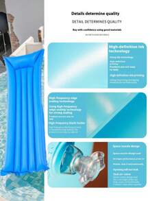 1PC Adult Inflatable Bed, Float, With Dual Airbags, Thickened PVC For Pool Parties, Beach