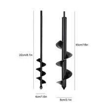 2PCS Garden Auger Drill Bit Set For Electric Drill - Spiral Planter Tool For Planting Vegetables, Flowers & Bulbs - Heavy Duty Soil Digger With Storage Box - Ideal For Garden Planting & Transplanting - Black - View 11