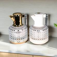 1000ml Coffee For Hot Drinks,Pink Glass Liner Carafe Hot -12Hours Water Bottle,Double Walled Thermoflask Coffee Pot For Hot Coffee Juice Tea Saudi National Day Saudi Saudi Arabia