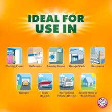 Arm & Hammer Essentials - Amortiguador de humedad y eliminador de olores, 17 onzas, paquete de 3, sin fragancia, absorbentes de humedad para armarios, lavaderos y dormitorios, frescura duradera - Sin perfume - Ver 4