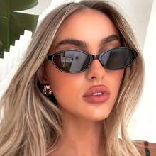 LANTEEM 1 Stück modische kleine ovale Rahmen Brille, vielseitig einsetzbar, Vintage Damen Brille als Reise, Urlaub und Strand Accessoire