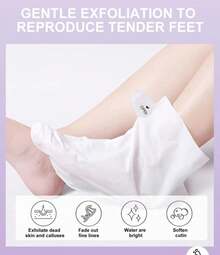 4 Pcs Foot Peel Mask For Dry, Rough Feet – Exfoliating Foot Mask With Fruit Acids, Lavender & Urea – Peeling Socks For Dead Skin & Cracked Heels – Foot Care For Women & Men - 彩色 - 查看 6