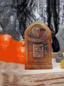 1pc Halloween Gravestone Shaped Silicone Mold, DIY Gravestone Candle, Wax, Plaster Home Decor, Halloween Decoration Silicone Mold