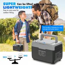 Hepway Portable Solar Power Bank,( Peak 600W )230.4Wh Portable Power Station, Large Capacity Power Charger Lithium Battery Fast Charging With AC Outlets 300W , P300 Solar Generator For CPAP RV Travel Outdoor Camping Charging Station & Home Emergency Power Chager Backup Power - US A Type Plug(110-127V) - View 9
