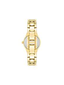 Anne Klein Damen-Armbanduhr mit Datumsfunktion, goldenes Quarzarmband mit hellem Champagner-Sonnenstrahl, leicht lesbarem Zifferblatt, elegante Uhr für Damen mit verstellbarem Armband, luxuriöse Geschenkuhr für Frauen