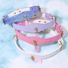 Collar de mascota con diseño de borla de moda