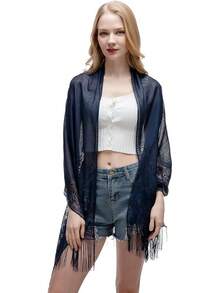 RIIQIICHY Shawls And Wraps For Evening Dresses Scarfs For Women Pashmina Wedding Formal Shawlhalloween - 海軍 - 查看 9
